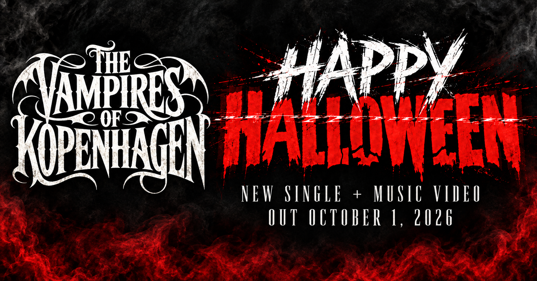 The Vampires of Kopenhagen — Happy Halloween — new single and music video, out October 1, 2026